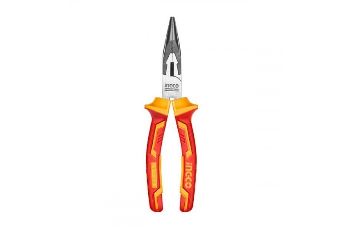 Длинногубцы прямые диэлекрические 200мм INGCO HILNP28208