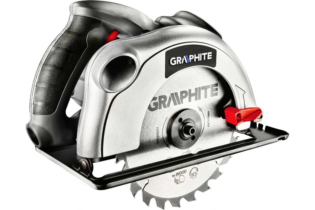 Дисковая пила GRAPHITE 185мм, 1200Вт 58G486