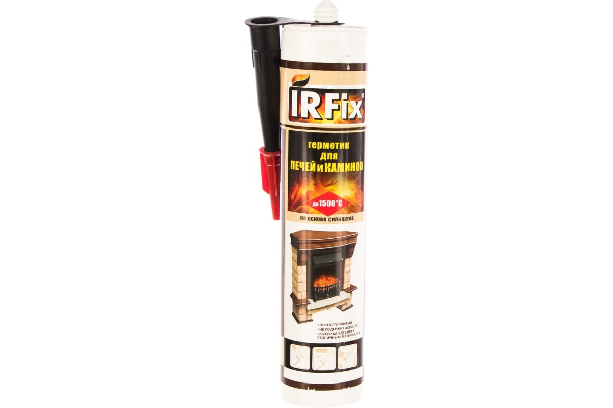 Герметик для печей и каминов IRFIX +1500 High Temperature Sealant черный 310 мл