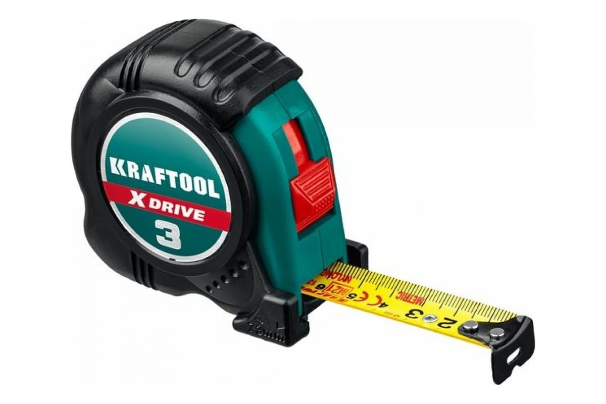 Рулетка KRAFTOOL X-Drive 10м х 25мм 34122-10