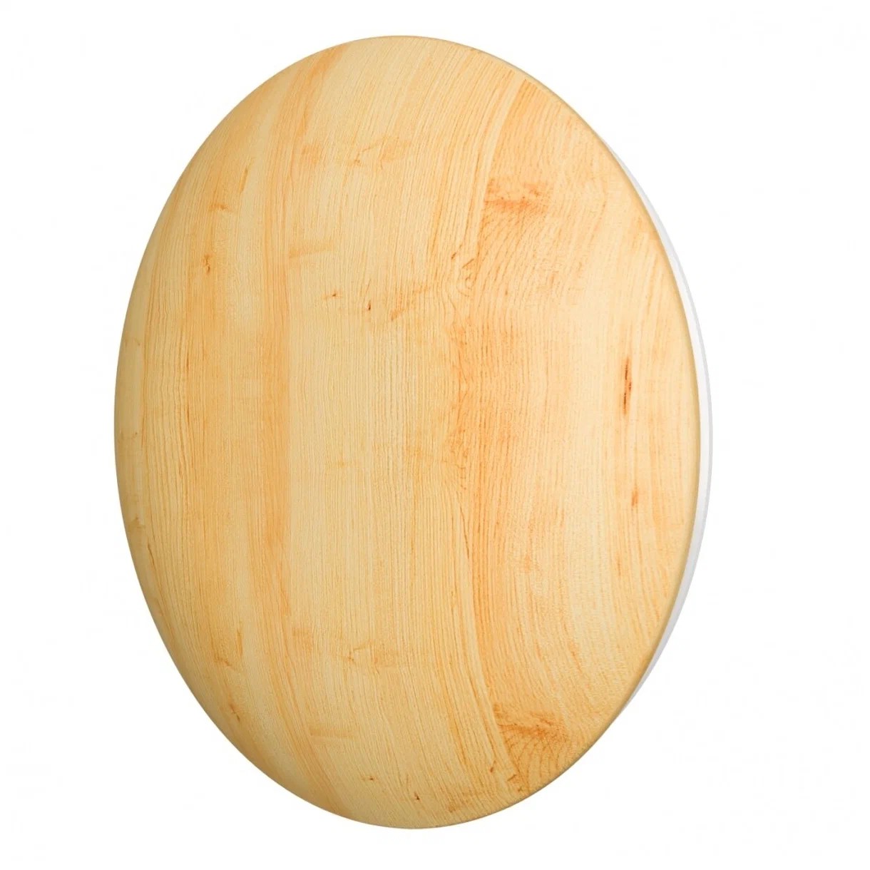Анемостат приточно-вытяжной регулируемый для бани и сауны NATURAL WOOD с фланцем D125, натуральное дерево — сосна