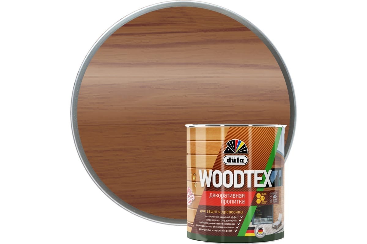 Пропитка Dufa Wood Tex махагон, 0.9 л