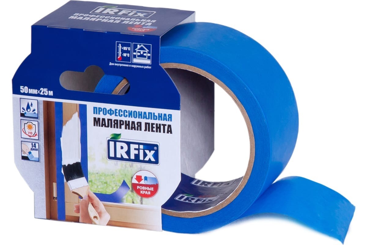 Малярная лента для наружных работ IRFIX EXTRA 50 мм, 25 м, синяя