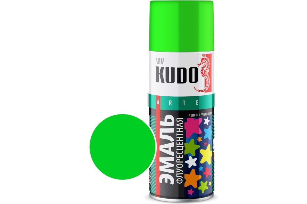 Эмаль флуоресцентная KUDO зелёная KU-1203