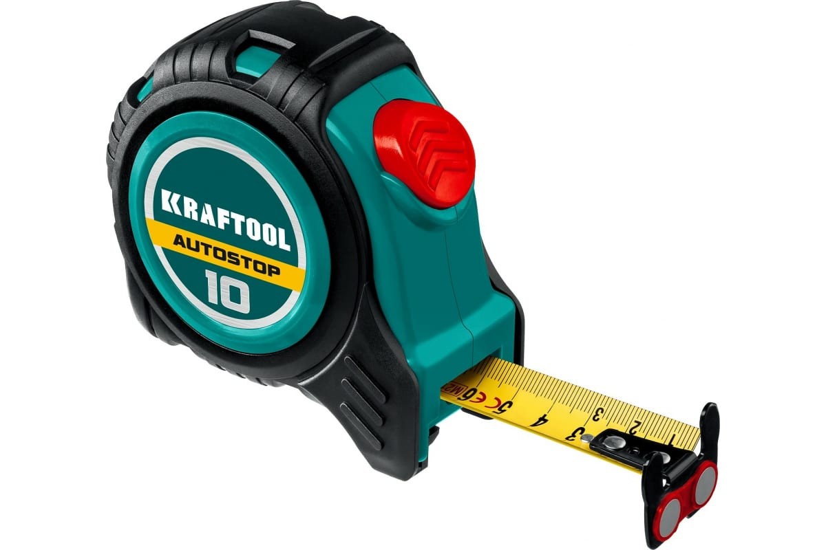 Рулетка с автостопом KRAFTOOL AutoStop 10 м 3412-10-25