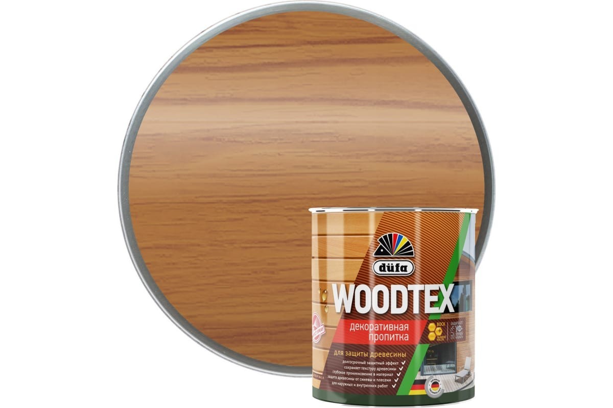 Пропитка Dufa Wood Tex тик, 0.9 л