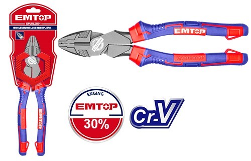 Плоскогубцы усиленные 240 мм EMTOP EPLRC0921
