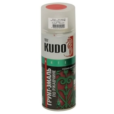 Аэрозоль KUDO по ржавчине красная RAL 3020 KU-313020 купить